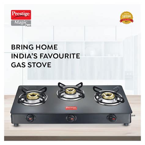 prestige 3 burner gas stove gtmp 03